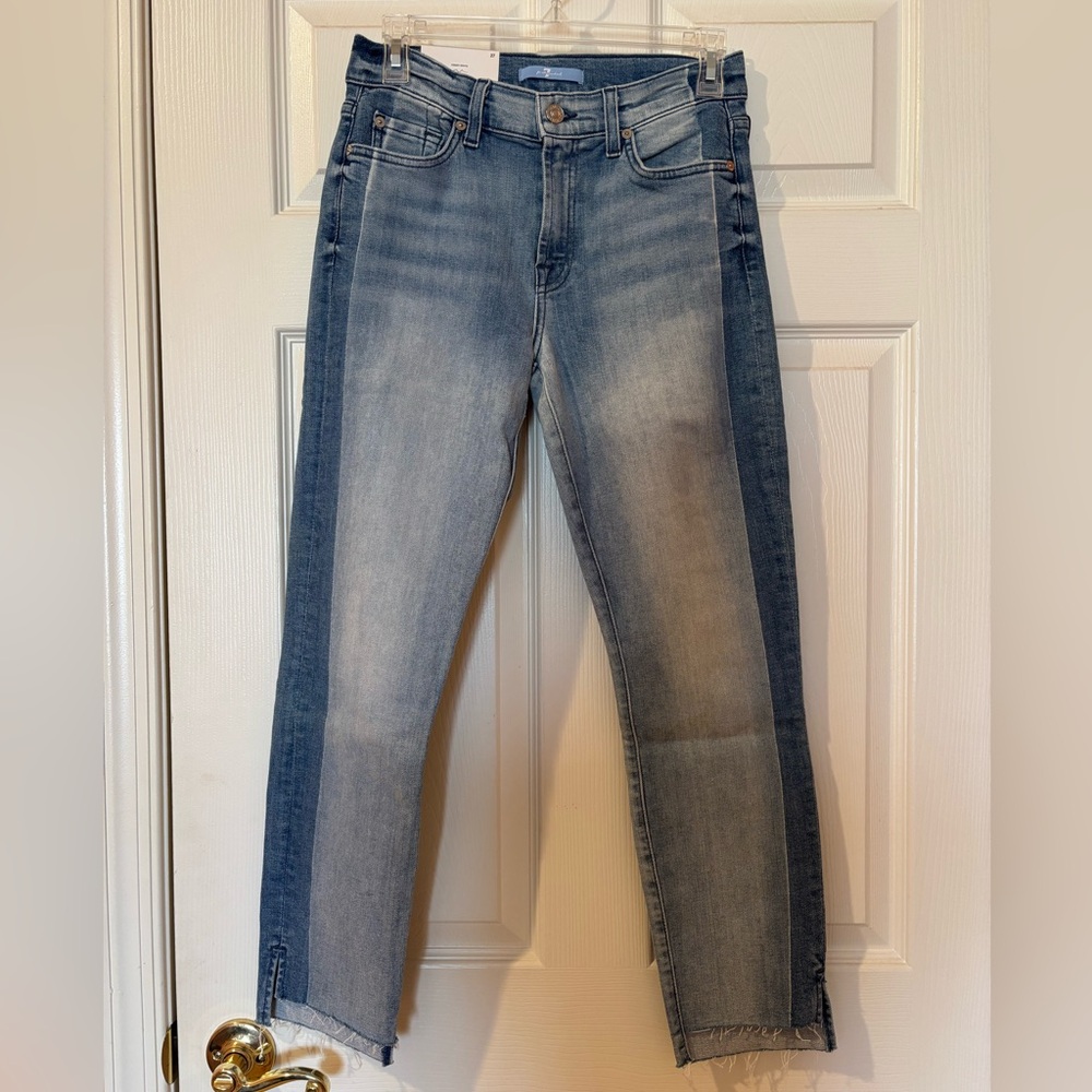 7 For All Mankind Roxanne two toned jeans size 27